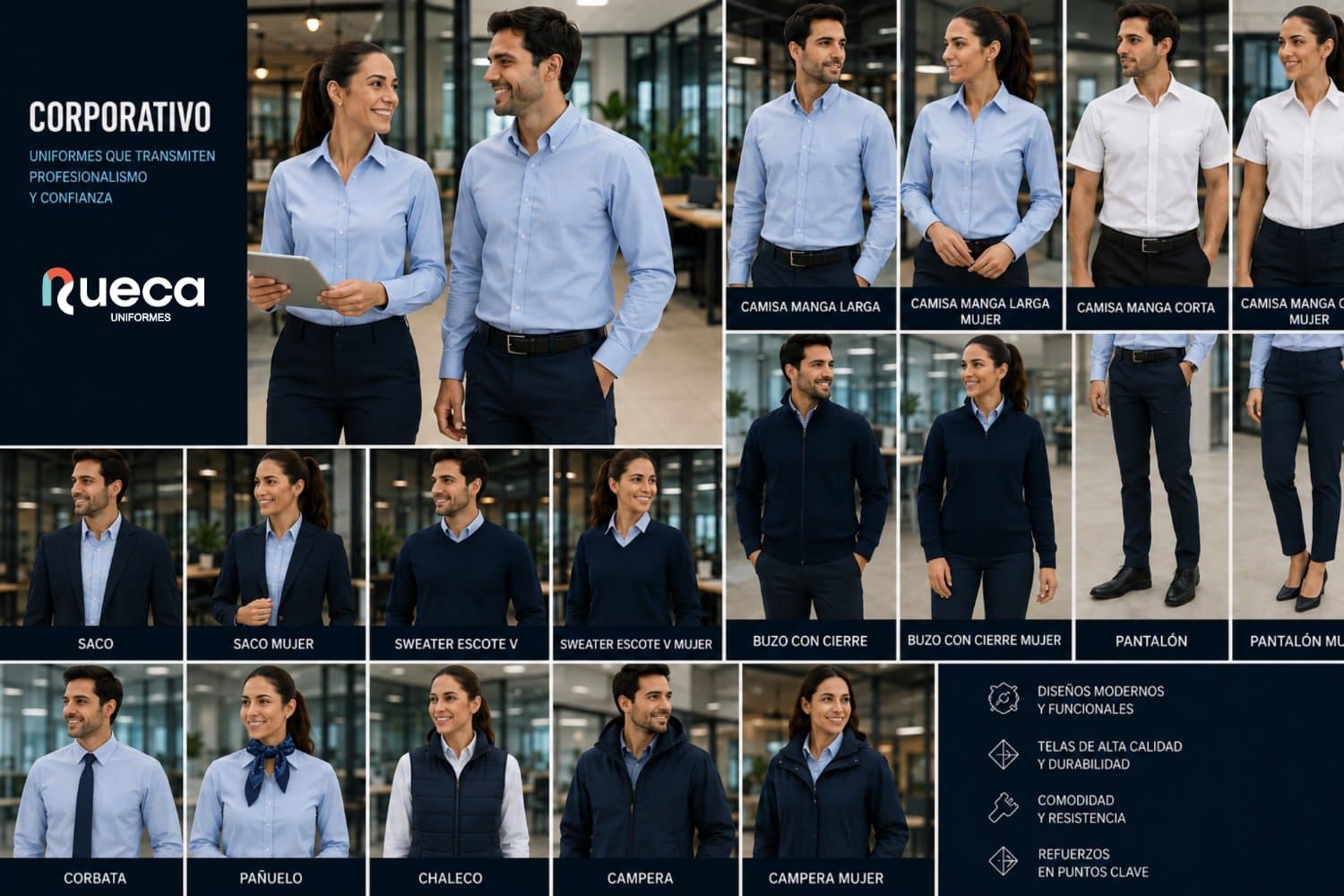 Uniformes Rueca para Corporativo