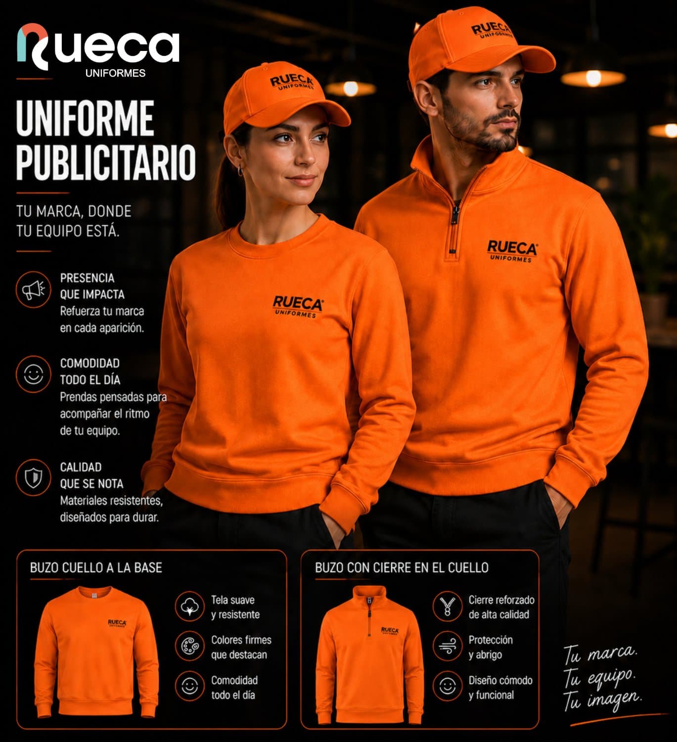 Uniformes Rueca para Publicitario