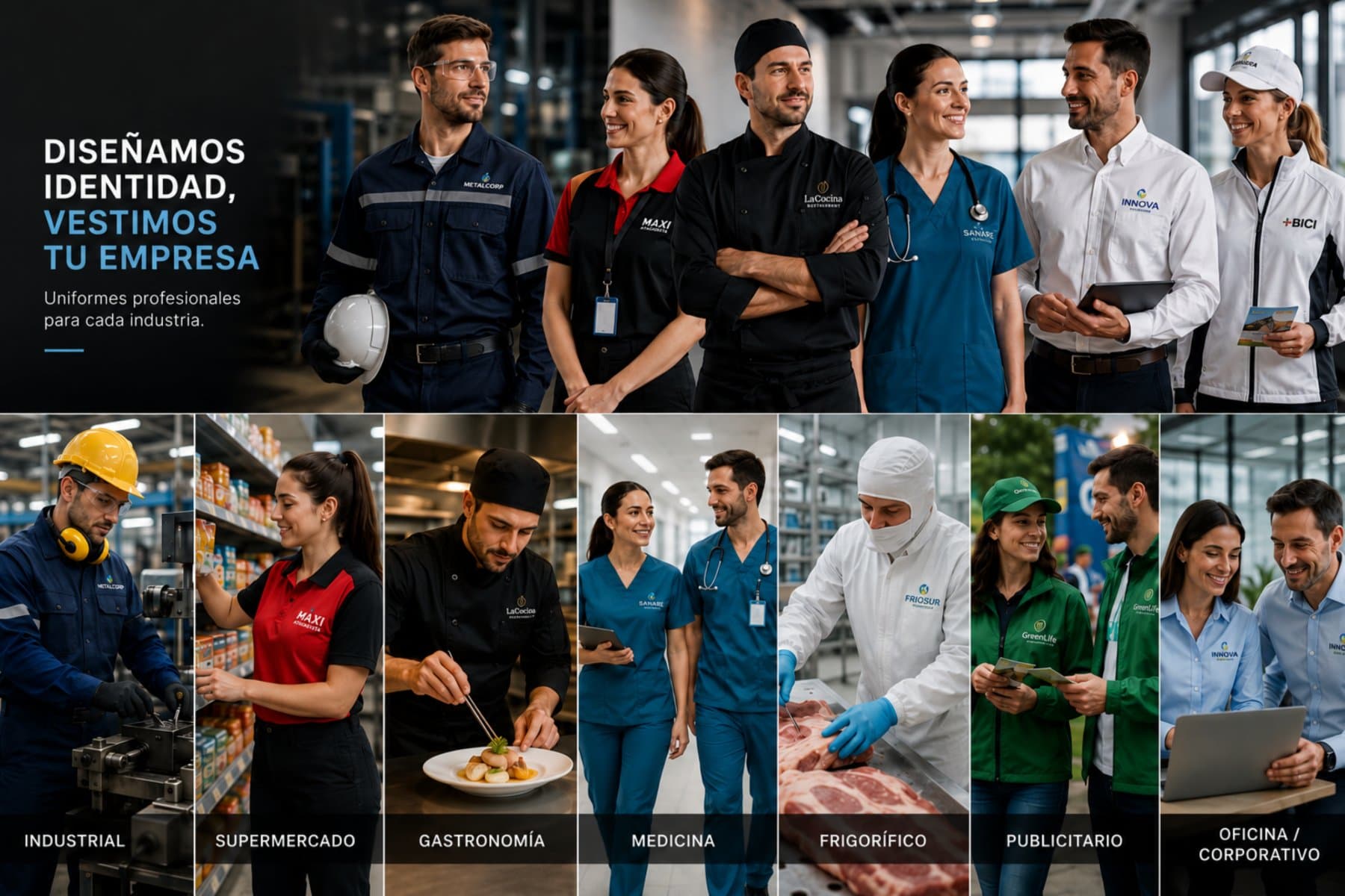 Diseñamos identidad, vestimos tu empresa — todos los rubros